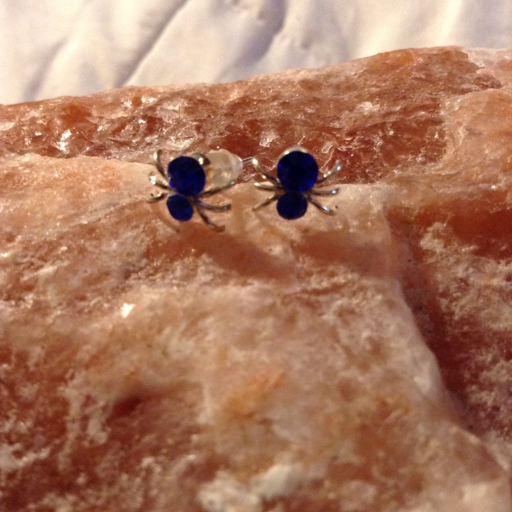 Sterling Silver-Spider Earrings 👻2/$10